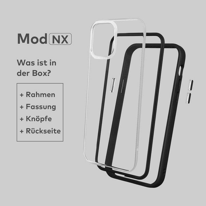 RhinoShield Modulares Case kompatibel mit [iPhone 12 Pro Max] | Mod NX - Anpassbare &amp; stossdämpfende