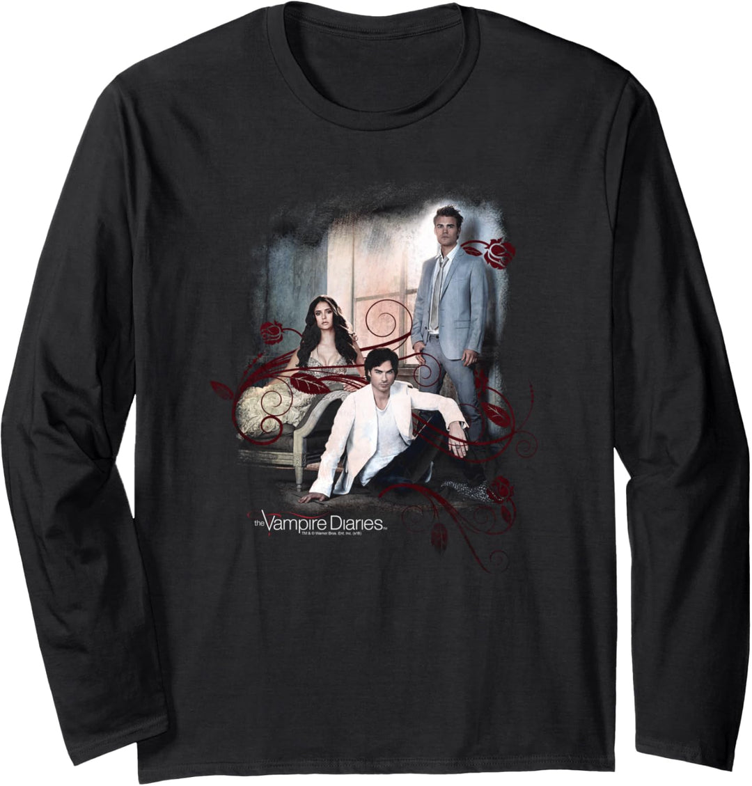 Vampire Diaries 3+1 Black Langarmshirt