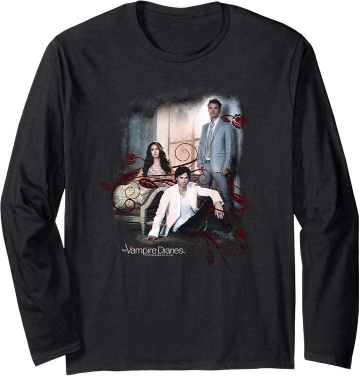 Vampire Diaries 3+1 Black Langarmshirt
