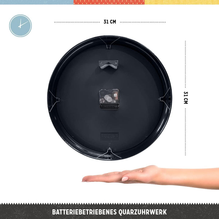 Nostalgic-Art Retro Wanduhr, Ø 31 cm, Beer O&