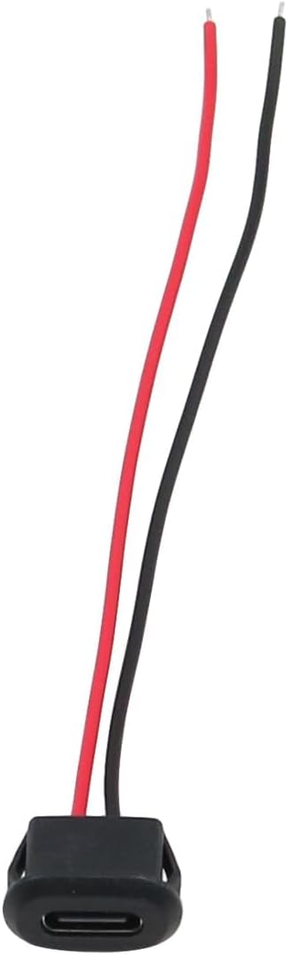 Namvo 10 Stück 3A Schnellladebuchse Typ C Buchse 2-adrig USB C Buchse für Panelmontage USB-C Buchse