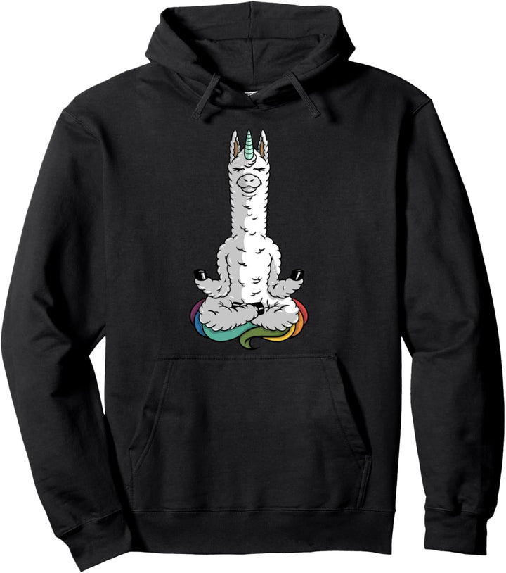 Geschenk für Yogi Meditation Yoga Lama Pullover Hoodie