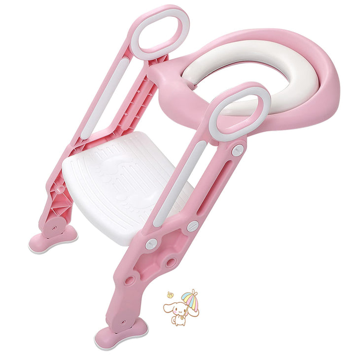 Töpfchentrainer Kinder-Töpfchen Toilettensitz Trainer Sitz für Kinder Toiletten Training mit Leiter/