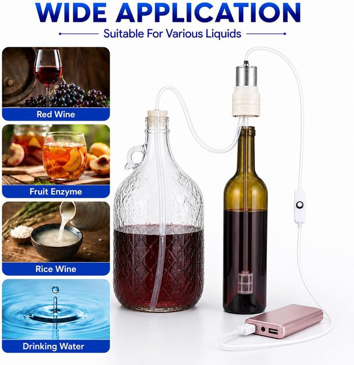 Elektrische Weinpumpe, Bier Siphon 1 Meter Set