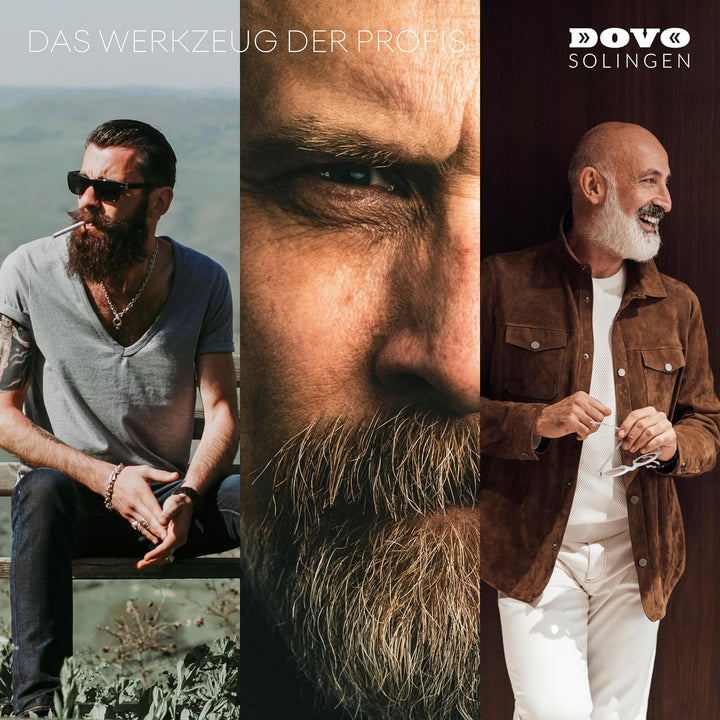 DOVO Rasiermesser Solingen - Carbonstahl Rasiermesser - 5/8 Zoll - Rundkopf - ganzer Hohlschliff - D