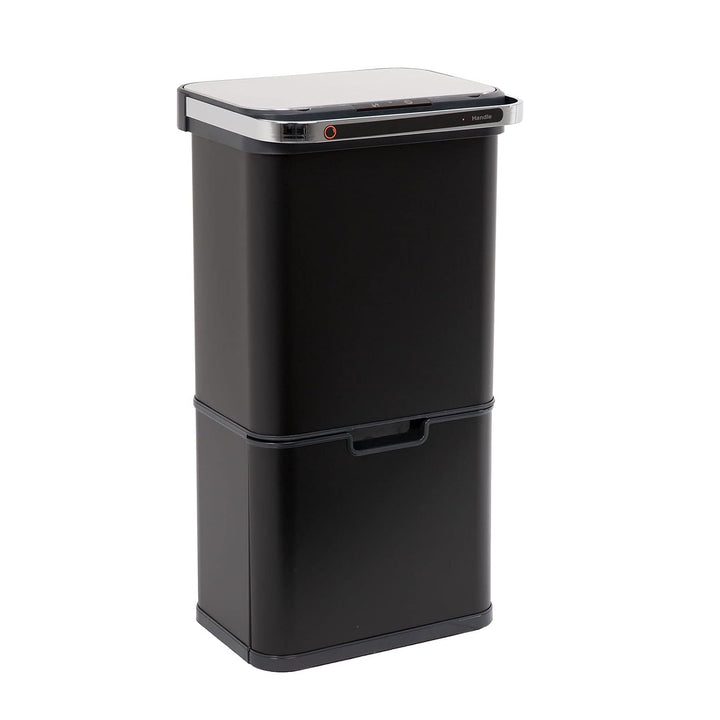 SVITA Sensor-Mülleimer 60L Aktivkohle- und Selbstreinigungs-Funktion Schwarz, Schwarz