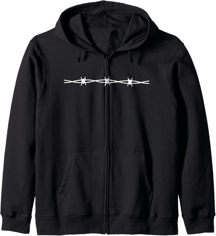 Grunge Aesthetic Stacheldraht Aesthetic Goth Kapuzenjacke