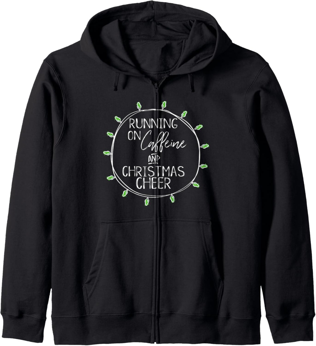 Funny Christmas Party Caffeine and Joy Gift Kapuzenjacke