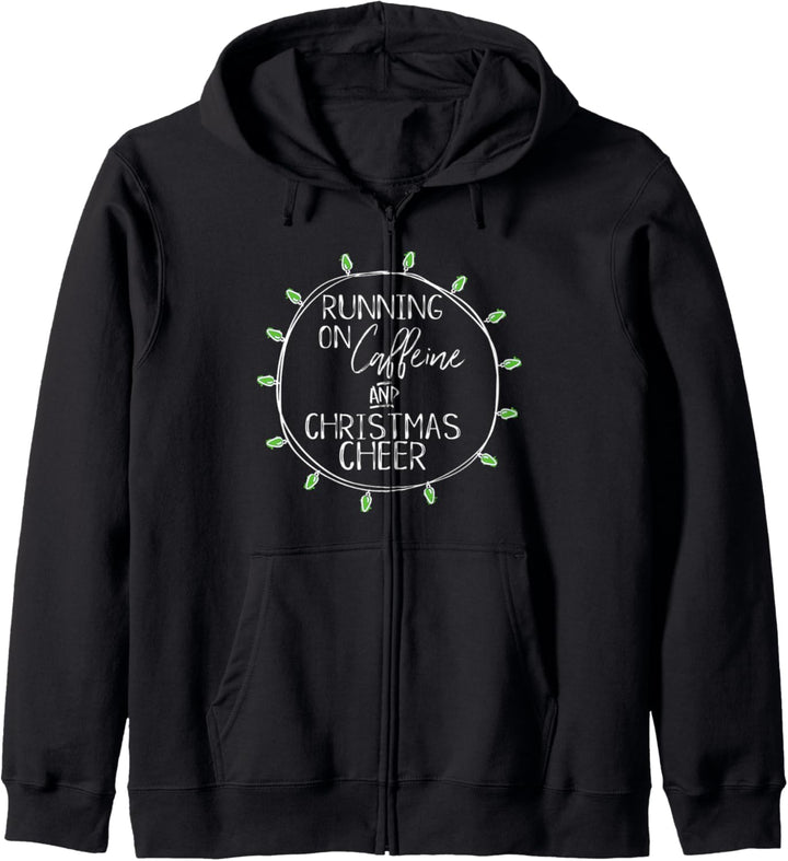 Funny Christmas Party Caffeine and Joy Gift Kapuzenjacke