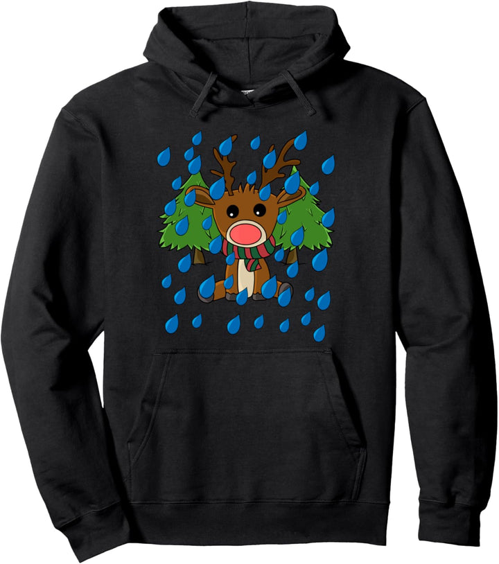 Lustiges Rentier Kostüm Weihnachten Pullover Hoodie