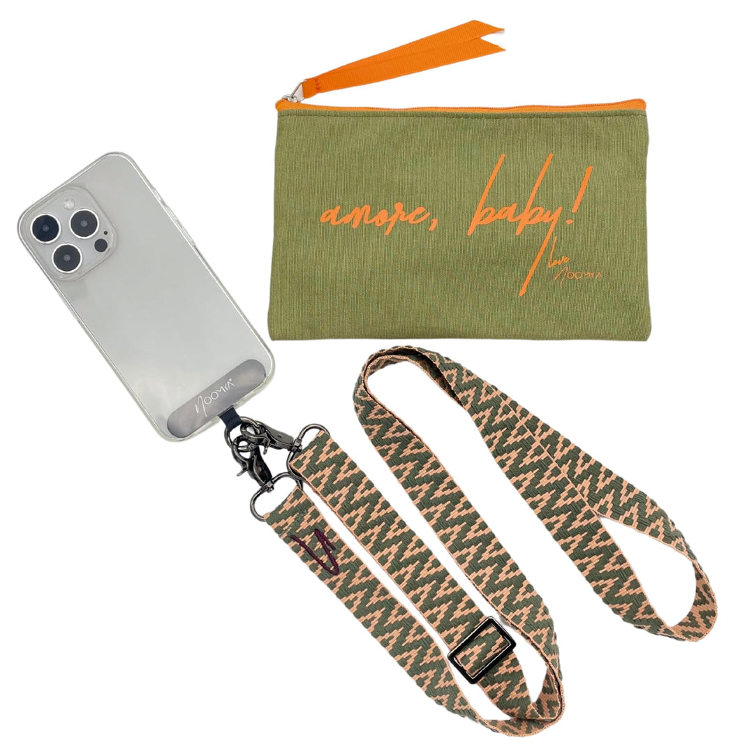 NOOMYA breite Handykette – Handyband universal zum Umhängen mit Adapter, Handy Band verstellbar &amp; ab