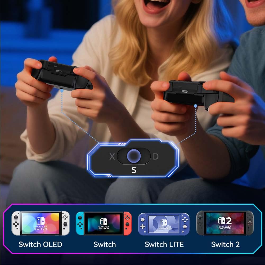 ShanWan Wireless Controller für Windows- PC, Android, iPhone, Android, Switch, Steam, Gamepad 2.4G B