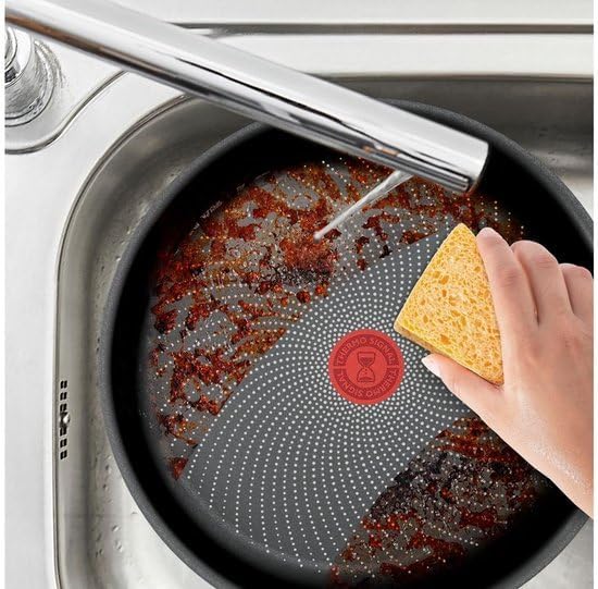 Tefal Inicio Stielkasserolle mit Deckel, 24 cm, für alle Herdarten und Induktionsherde geeignet