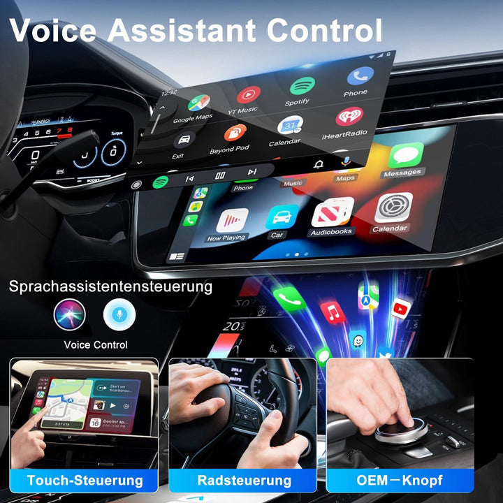 Wireless CarPlay Adapter für Apple iPhone &amp; Android, 2026 Upgrade von Wired auf Wireless–Plug &amp; Play