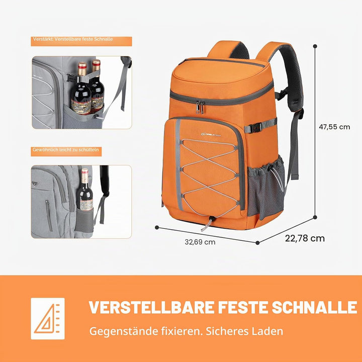 Maelstrom Kühlrucksack 35/50 Dosen, Isolierter Cooler Rucksack Auslaufsicher, Grosse Kühltasche Ruck