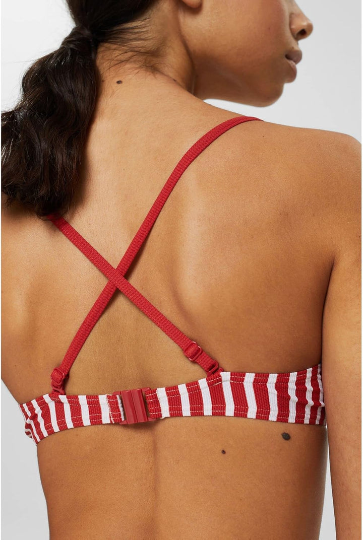 ESPRIT Damen Hamptons Beach RCS Uw.Bra Bikini 36 / B Rot, 36 / B Rot