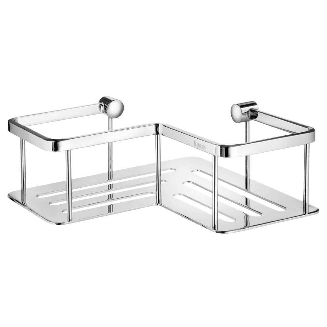 SMEDBO Sideline Design Eck-Seifenkorb, Messing, poliertes Chrom 8.1999999999999993 x 20.7 x 25 cm Si