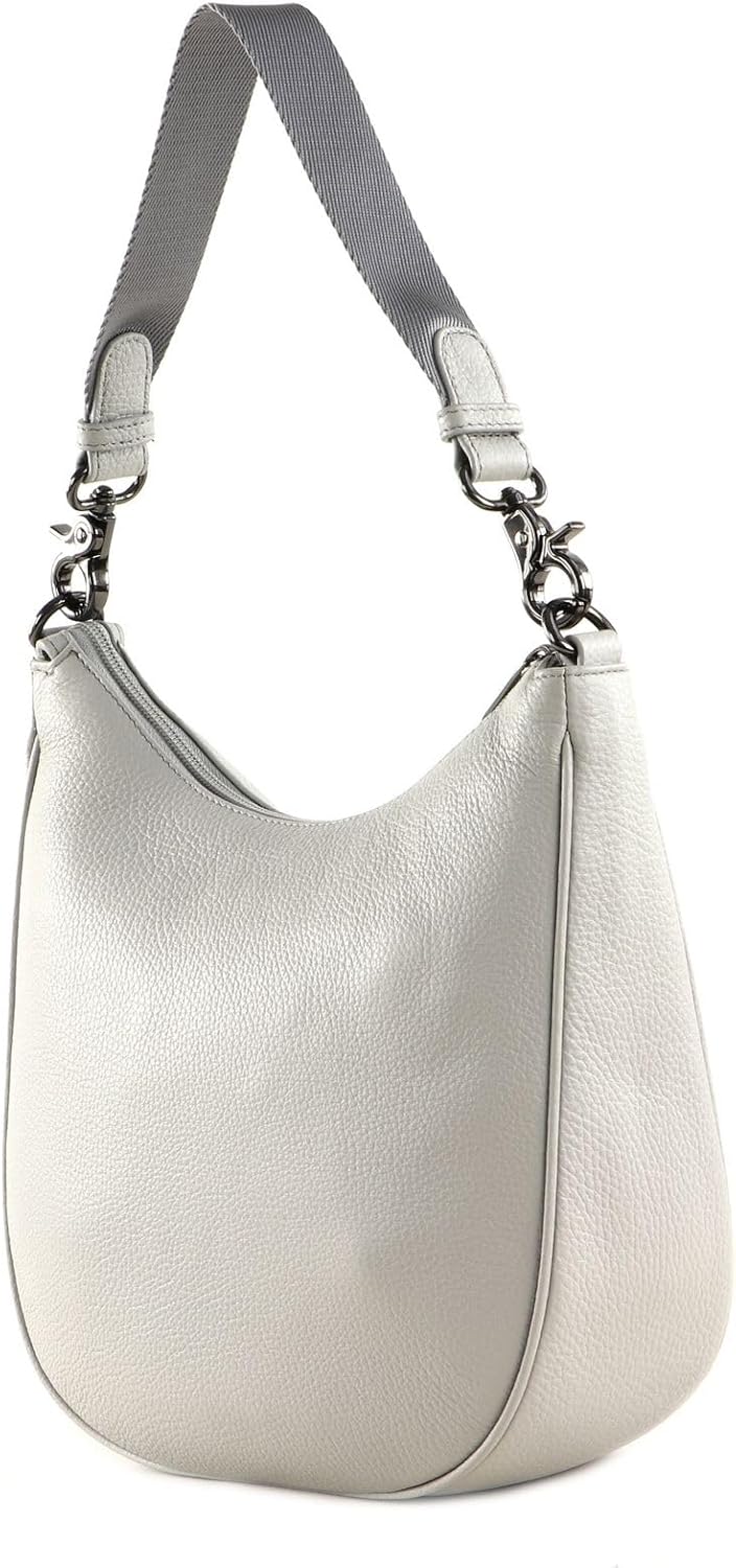 Mandarina Duck Damen Mellow Leather Handtasche Pearl, Pearl