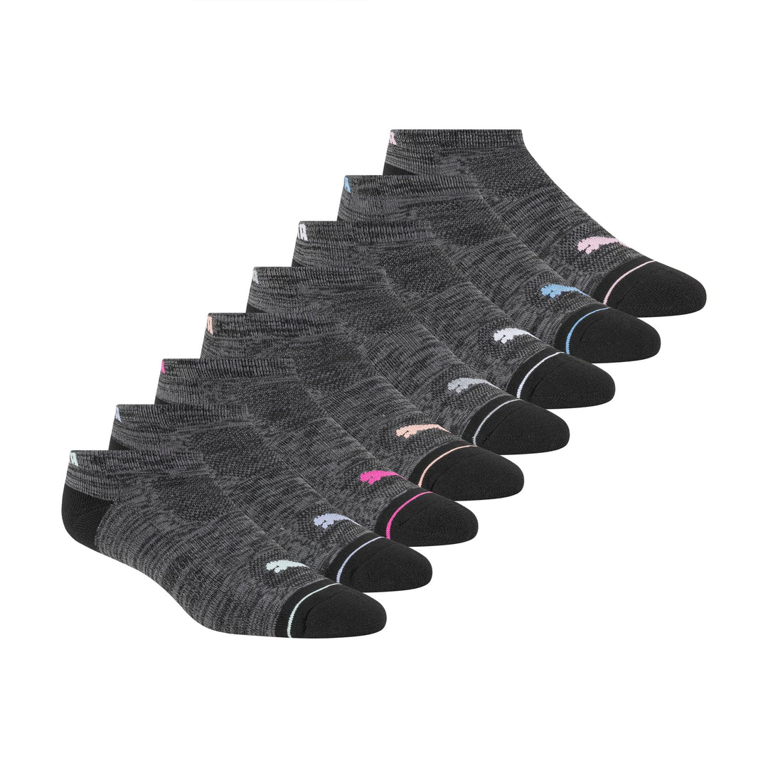 PUMA womens 8 Pack Low Cut Socks 9-11 Schwarz, 9-11 Schwarz
