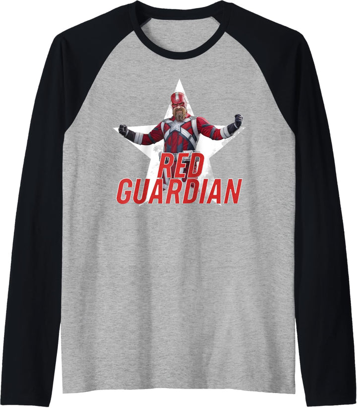 Marvel Black Widow Red Guardian Portrait Raglan