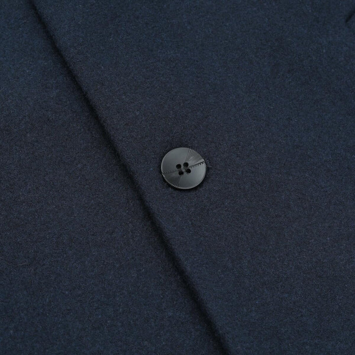 Wintermantel Herren Wollmantel Lang Slim Fit Herrenmantel mit Stehkragen Business Coat für Winter, X