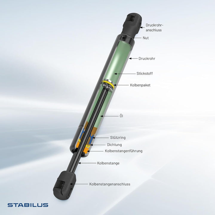 Stabilus Gasfeder Kofferraum TOYOTA Verso ZGR20 2009-2018 Heckklappendämpfer LIFT-O-MAT® mit 550 N 6