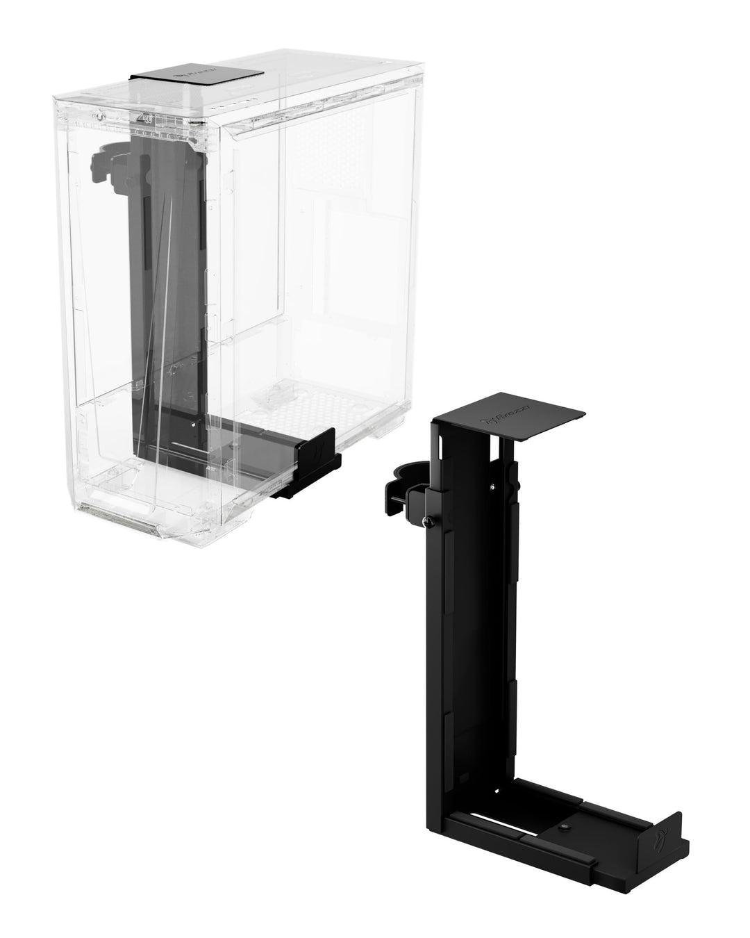 Arozzi PC Halterung Untertisch CPU Halter Schwarz Black PC Mount, Black PC Mount