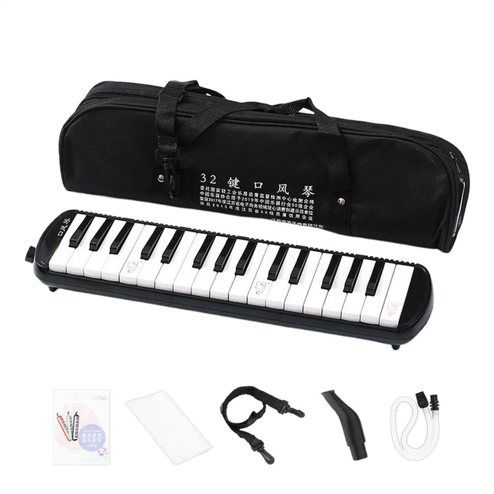 Melodica für Erwachsene, Blasinstrument mit Mundstücken, Luftklavier mit Tragetasche, Harmonium-Melo