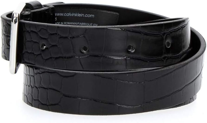 Calvin Klein CK Must Croc Fix Belt 2.5 W90 Black