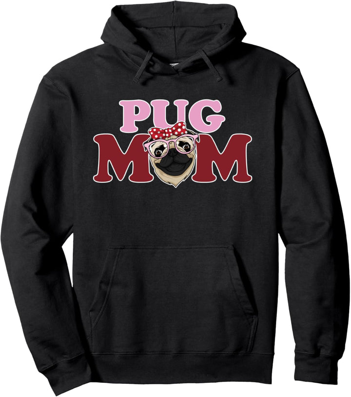 Hunde Mutter Mops Hund Mops Mama - Lustiges Pug Mom Geschenk Pullover Hoodie