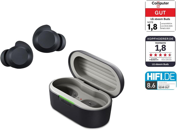 LG, XBOOM Buds, Bluetooth kopfhörer Sport, Kabellose In Ear Bluetooth Kopfhörer in Ear ANC, Noise Ca