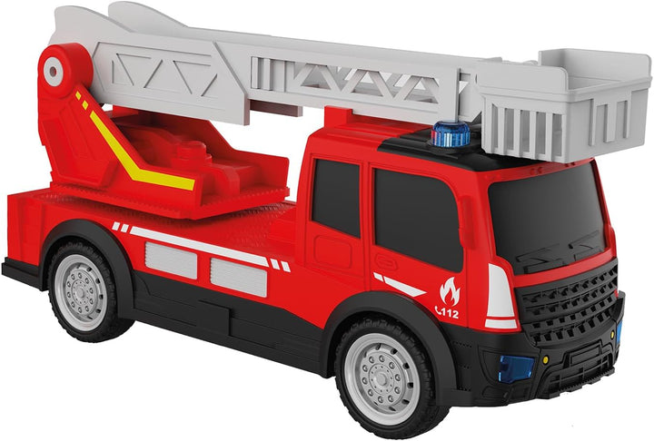 SOS-Rettungsstation mit 3 Fahrzeugen, Polizei, Feuerwehr und Krankenwagen, Station mit Licht &amp; Sound