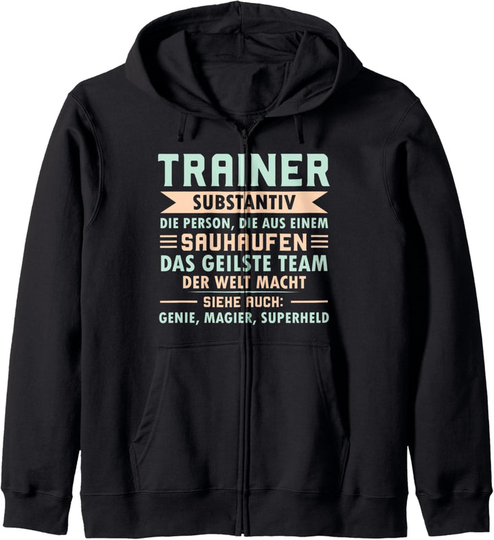 Trainer Sauhaufen Team Trainer Definition Bester Trainer Kapuzenjacke