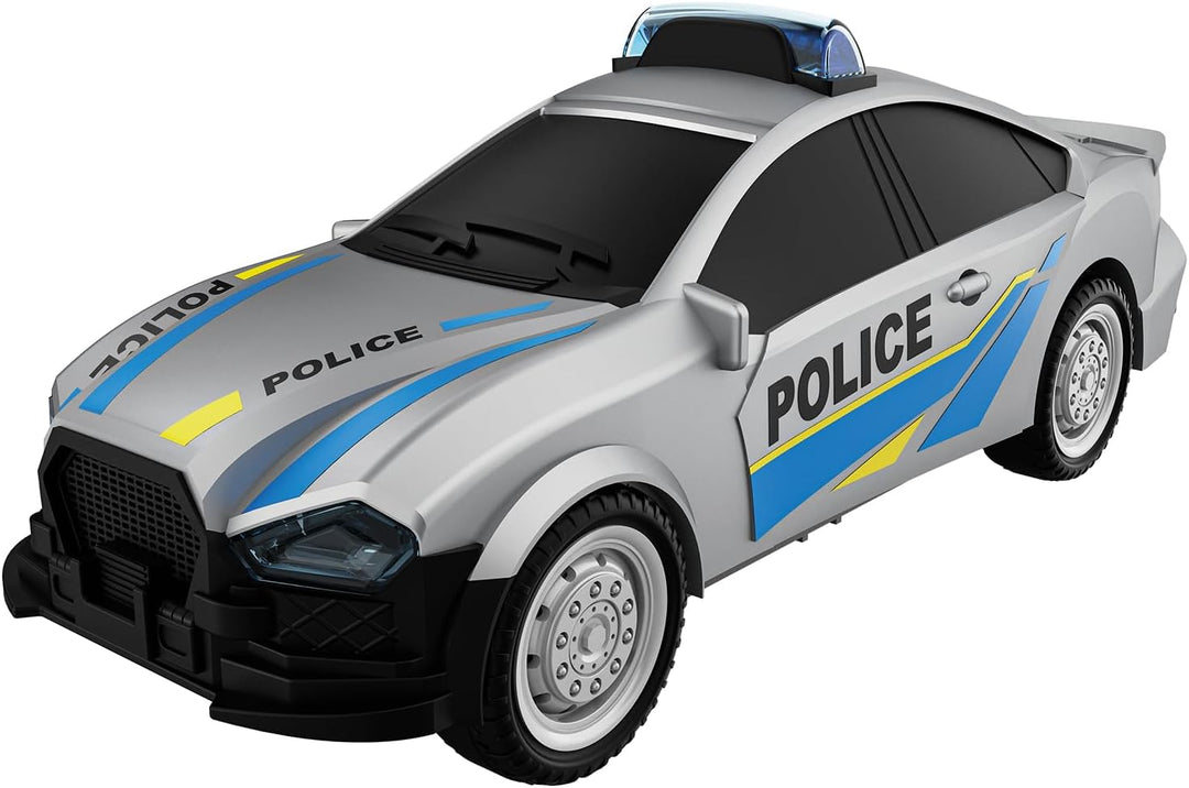 SOS-Rettungsstation mit 3 Fahrzeugen, Polizei, Feuerwehr und Krankenwagen, Station mit Licht &amp; Sound