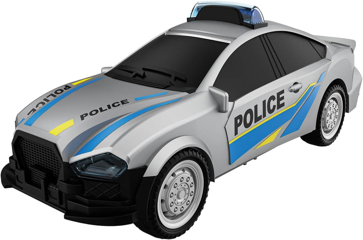 SOS-Rettungsstation mit 3 Fahrzeugen, Polizei, Feuerwehr und Krankenwagen, Station mit Licht &amp; Sound