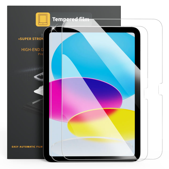 2 Stück 9H Schutzglas iPad 10,9 Zoll 10.Gen/iPad 11 Zoll A16 | Folierhilfe für Displayschutzfolien,