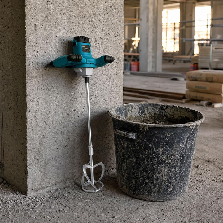 Rührwerk Mörtelrührer 1400W, Mörtel Rührgerät Elektrischer Betonmischer