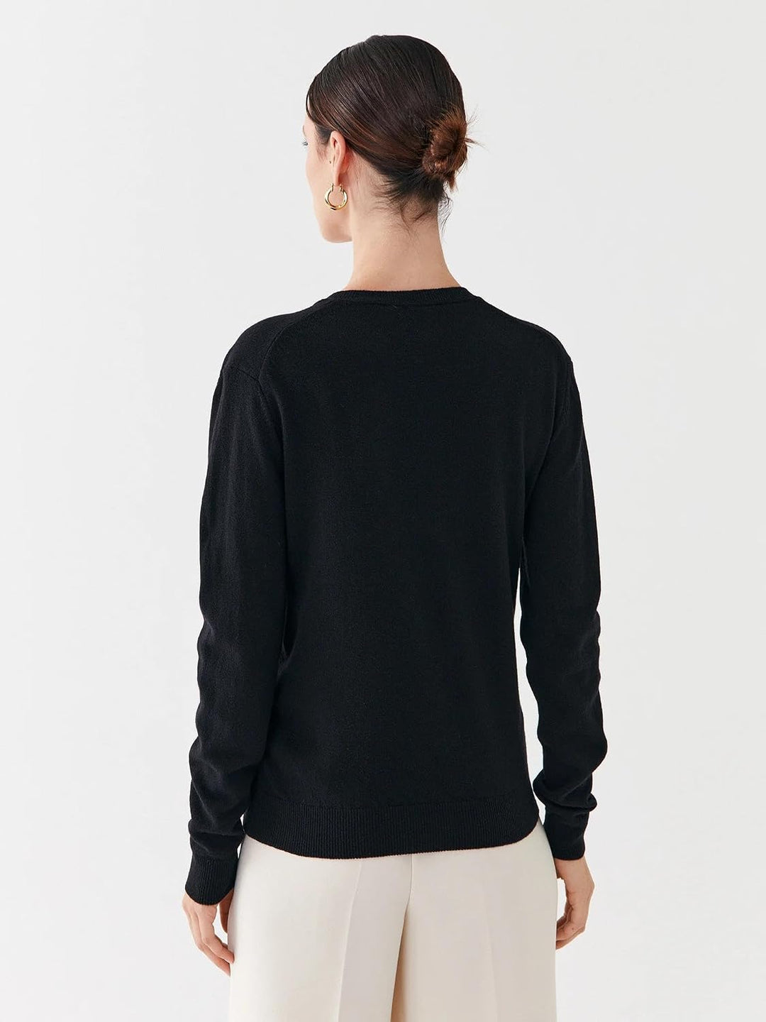 United Colors of Benetton Damen Pullover S Schwarz 100, S Schwarz 100