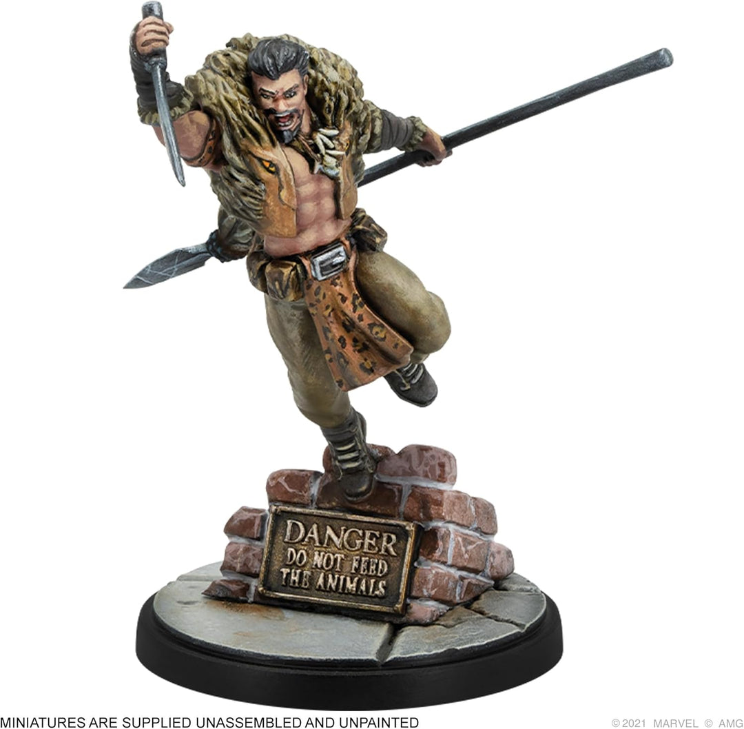 Atomic Mass Games , Marvel Crisis Protocol: Character Pack: Lizard &amp; Kraven, Miniatures Game, Ages 1