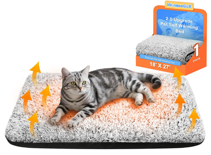 Selbstheizende Katzendecke 2.0, Thermomatte Katze, ohne Strom, 46 x 69 cm Selbstheizende Katzendeck