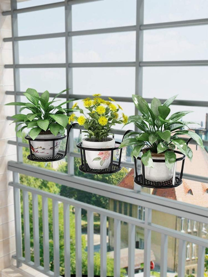 Metal Flower Pot Frames, Iron Flower Frames, Flower Pots with Flower Pot Hooks, Garden Flower Pot Fr