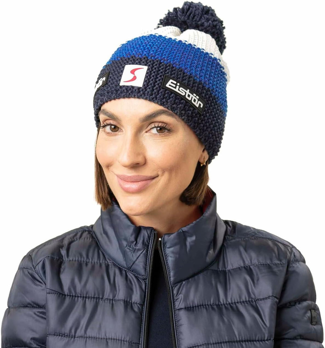 Eisbär Mütze Herren &amp; Damen Star Pompon Ski Austria - Merino Wintermütze Unisex mit Fleece schützt v