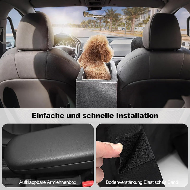 Ergocar Hunde Autositz, Sitzerhöhung für Kleine Hunde &amp; Katzen mit Einem Gewicht unter 6kg Weich Abn