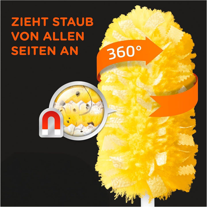 Swiffer Staubmagnet 360° Nachfüllpack 5 Tücher, Nimmt Staub, Haare &amp; Allergene Aus Jeder Richtung Au
