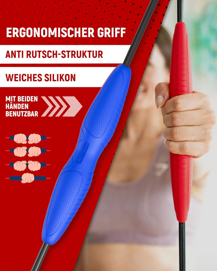 NEOLYMP Schwingstab Fitness - Verstellbare Gewichte für Schwingenschlag - Gymnastikstab - Ergonomisc