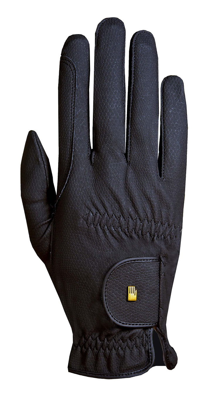 Roeckl Sports Reithandschuh ROECK-Grip, Turnier Sommer Handschuh, 7 Farben, Grösse 6-11 6 Schwarz, 6