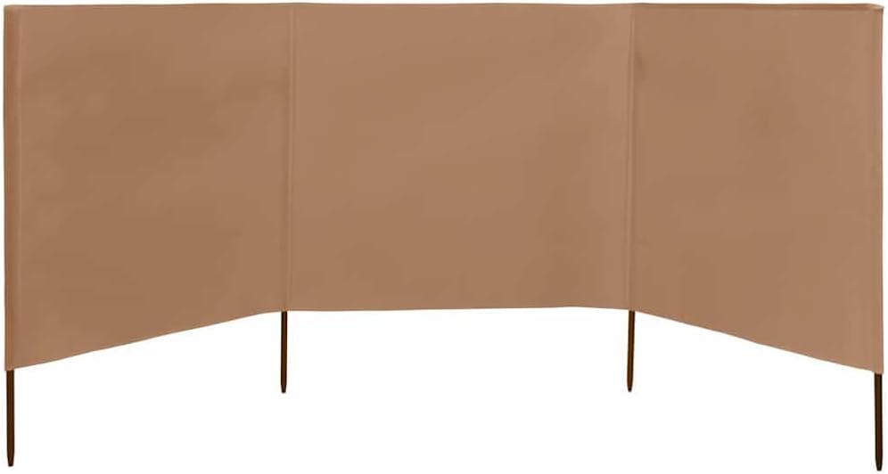 Myheimly Windschutzgewebe,Windschutz Sichtschutz Balkon,Sichtschutzzaun Taupe,400 x 80 cm Taupe 400