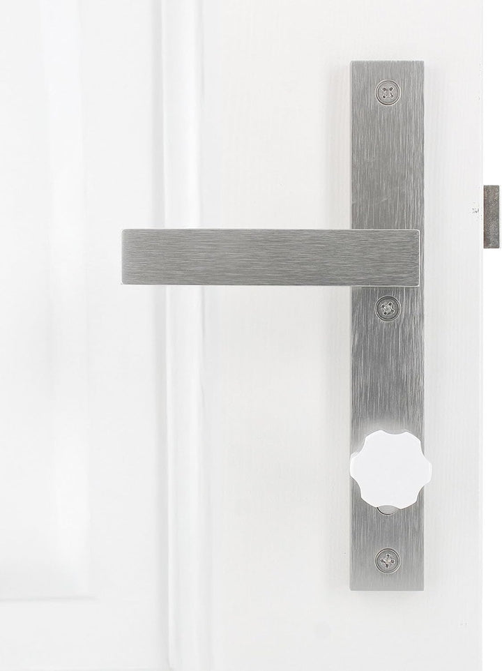 ToniTec Knaufzylinder TEC440 by ABUS Schliesszylinder mit EasyTurn grosser Knauf weiss Zylinderschlo