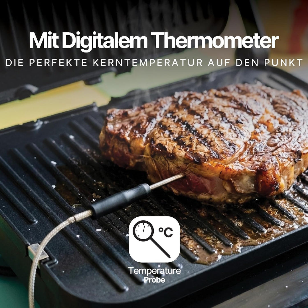 Seeger MultiGrill XL, 3-in-1 Kontaktgrill, 80°C-230°C