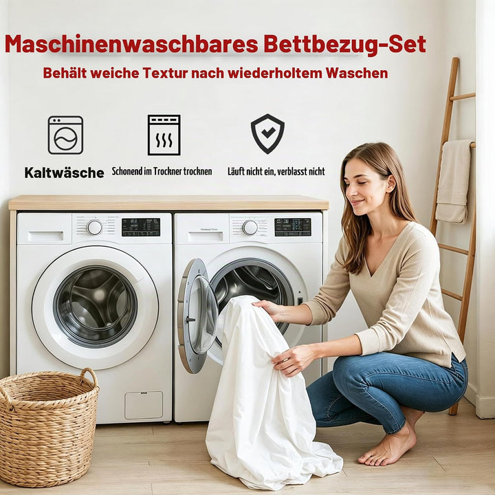 UGZDEA Weihnachts Bettwäsche Set 200x200cm, 3D Christmas Bettwäsche-Set Mit 2 Kissenbezügen, Weihnac